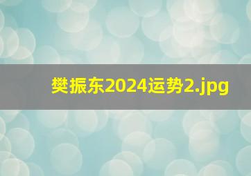 樊振东2024运势_2